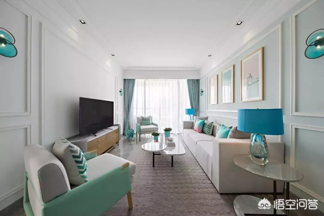 最新装修吊顶效果图大全-装修客厅不吊顶，走一圈宽石膏线好看吗？还有哪些好的建议？