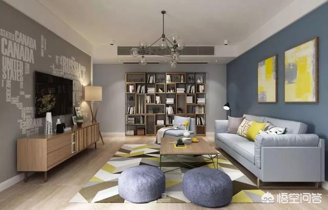 最新装修吊顶效果图大全-装修客厅不吊顶，走一圈宽石膏线好看吗？还有哪些好的建议？