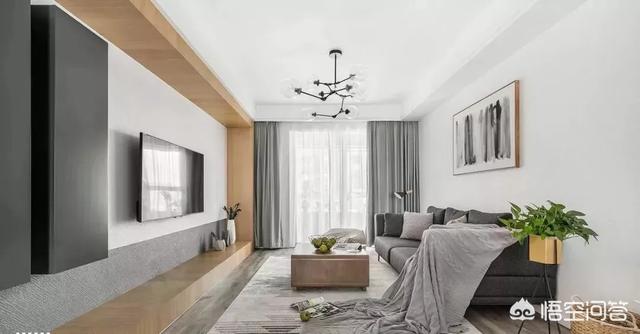 最新装修吊顶效果图大全-装修客厅不吊顶，走一圈宽石膏线好看吗？还有哪些好的建议？