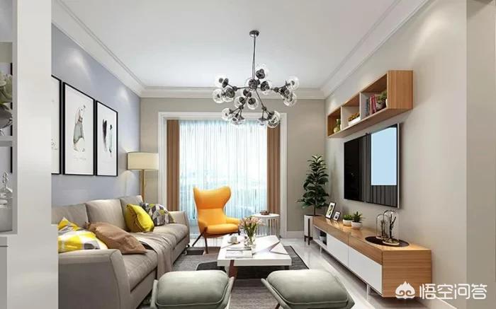 最新装修吊顶效果图大全-装修客厅不吊顶，走一圈宽石膏线好看吗？还有哪些好的建议？