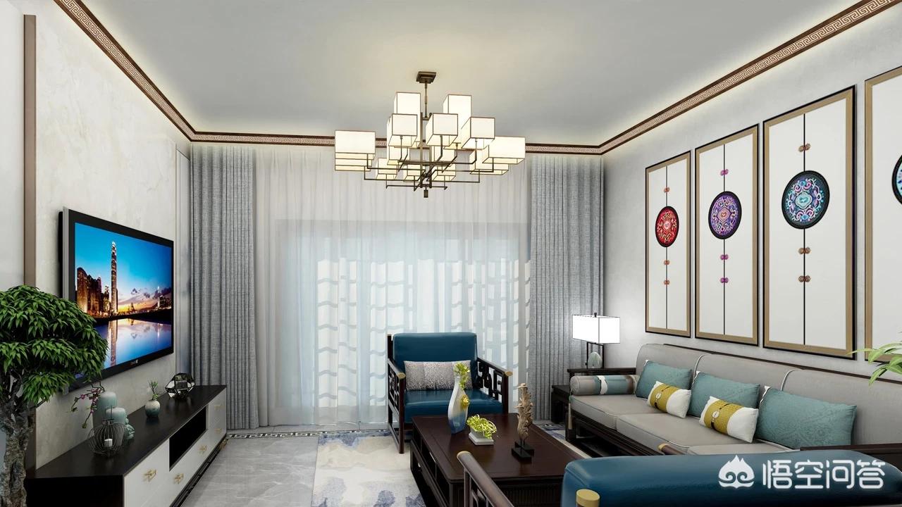 最新装修吊顶效果图大全-装修客厅不吊顶，走一圈宽石膏线好看吗？还有哪些好的建议？