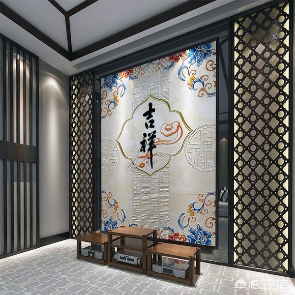 大宅装修效果图-农村的两层小别墅怎么装修好？客厅全屋贴瓷砖，电视背景墙该怎么设计？