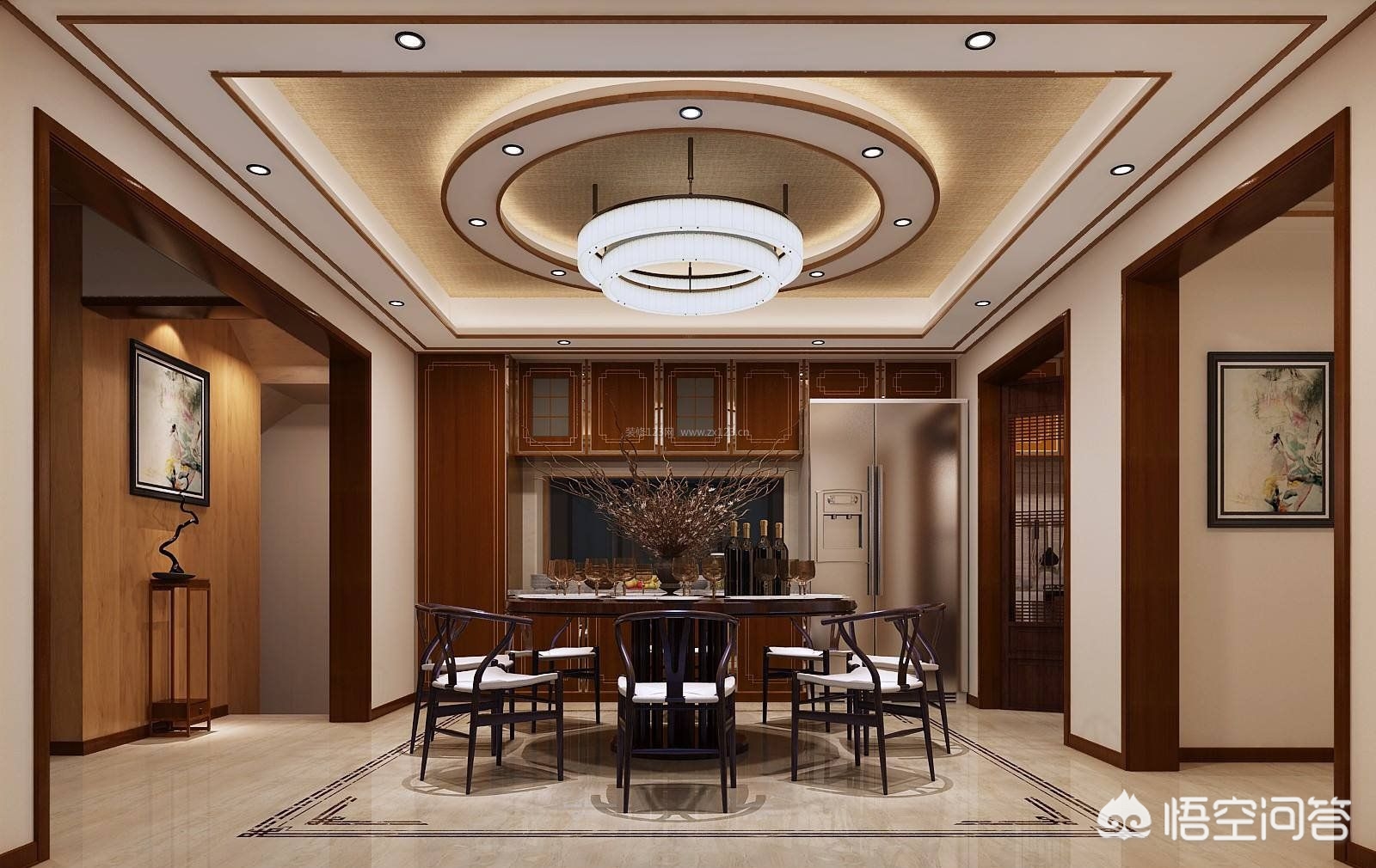 最新装修吊顶效果图片-双眼皮吊顶和单眼皮吊顶的区别？