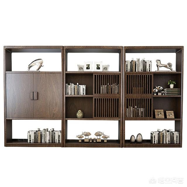 新中式书柜装修效果图片-中式书房的书柜有哪些款式，有没有家具品牌专门设计和生产书柜的？