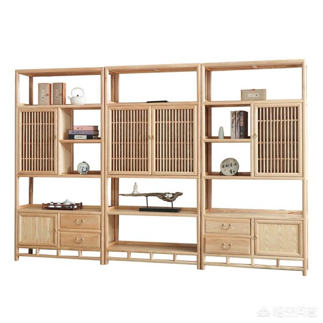 新中式书柜装修效果图片-中式书房的书柜有哪些款式，有没有家具品牌专门设计和生产书柜的？