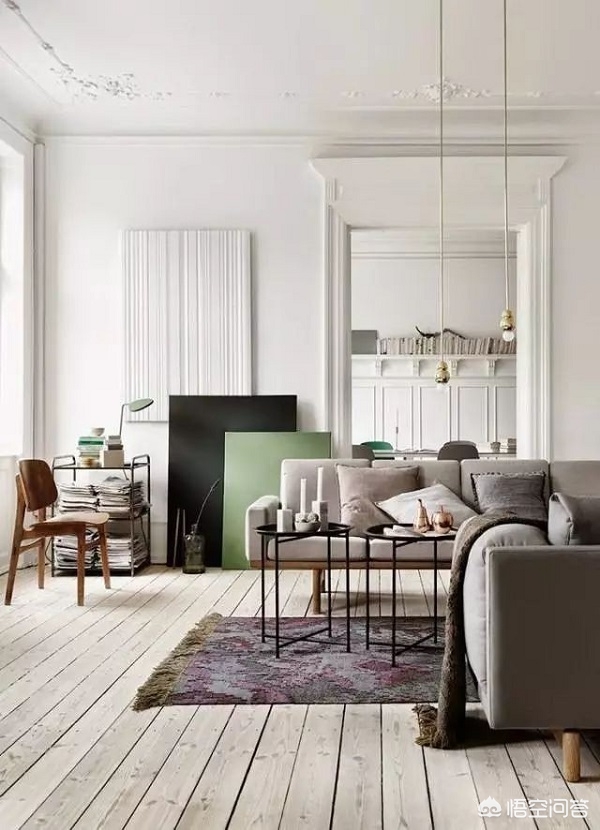 家庭装修吊顶效果图-装修客厅不吊顶，走一圈宽石膏线好看吗？还有哪些好的建议？