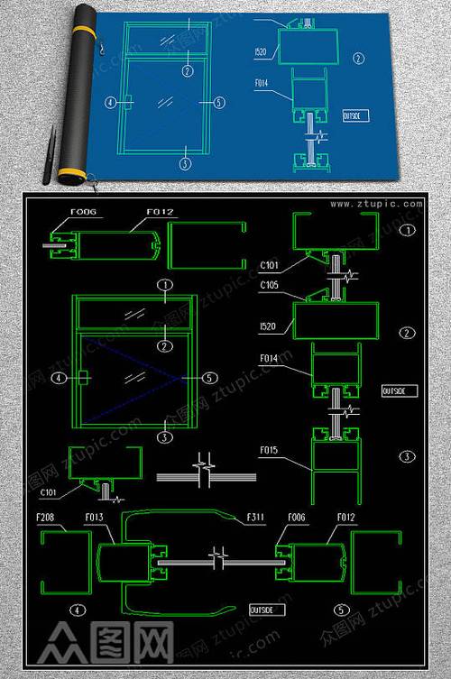 家装施工图纸怎么看-请问装修图纸门和窗怎么看?